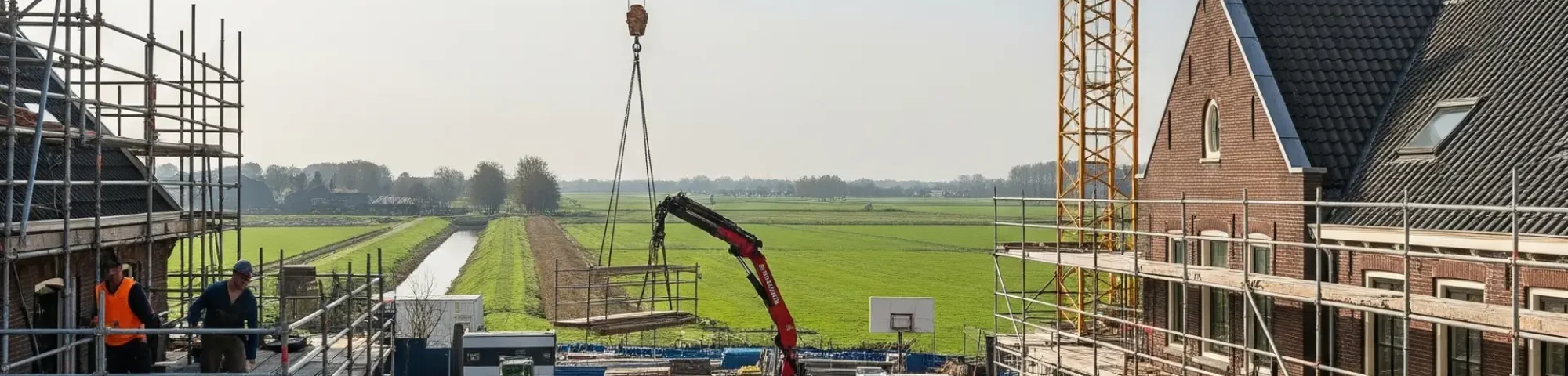 Bouwplaats in Overijssel