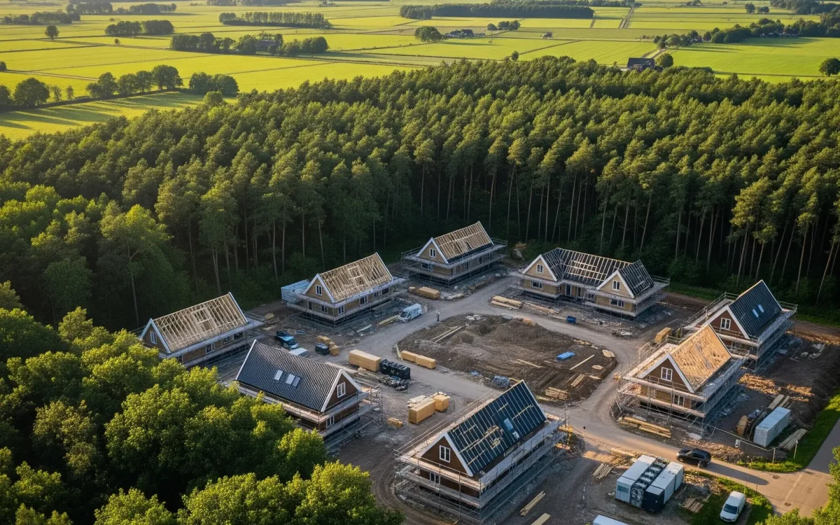 Klein bouwproject in groene omgeving in Utrecht